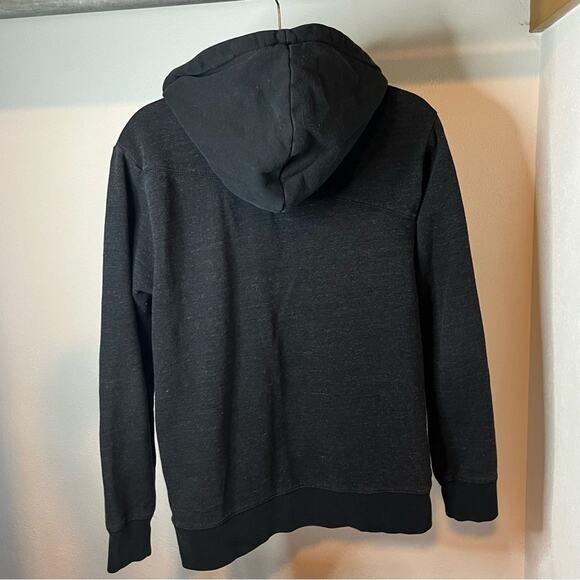 Volcom Black Zip-Up Hoodie M Skater Streetwear Fleece-Lined Josh Johnson Style - Picture 4 of 5